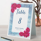 Plaque De Table Aquarelle Elégance Grecienne + Numéro de table ros (En SItu (Tableau))