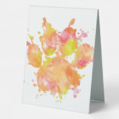 Plaque De Table Aquarelle Empreinte de patte de chien (Verso)