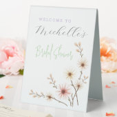 Plaque De Table Aquarelle Fleurs Fête des mariées mignonne (In SItu (Mariage))