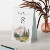 Plaque De Table Aquarelle Mount Rainier Washington (En SItu (Tableau))