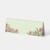 Plaque De Table Aquarelle Parrot jaune Tulipe Illustration (Verso)