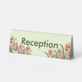 Plaque De Table Aquarelle Parrot jaune Tulipe Illustration (Recto)