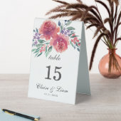 Plaque De Table Aquarelle romantique Numéro de Mariage campagnard (En SItu (Tableau))