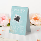 Plaque De Table Aquarelle Turquoise Photo Invité Livre Table Tente (In SItu (Mariage))