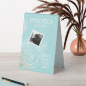 Plaque De Table Aquarelle Turquoise Photo Invité Livre Table Tente (En SItu (Tableau))