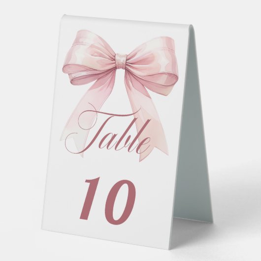 Plaque De Table Arc rose (Recto)