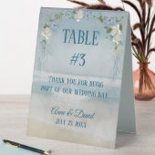 Plaque De Table Arche nautique de mariage avec des fleurs (En SItu (Tableau))