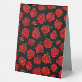 Plaque De Table Armes à feu ou Roses Baby shower de révélation de  (Verso)