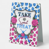 Plaque De Table Armes à feu ou Roses Reveillez Baby shower Traite (Verso)