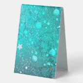 Plaque De Table Arrière - plan à huile Turquoise de la menthe (Verso)