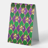 Plaque De Table Arrière - plan de bijoux Mardi Gras (Recto)