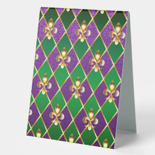 Plaque De Table Arrière - plan de bijoux Mardi Gras