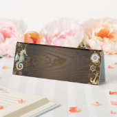 Plaque De Table Arrière - plan en bois avec cheval de mer mécaniqu (In SItu (Mariage))