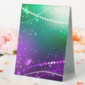 Plaque De Table Arrière - plan mardi Gras Festive violet (In SItu (Mariage))