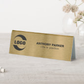 Plaque De Table Arrière - plan métal or (En SItu (Tableau))