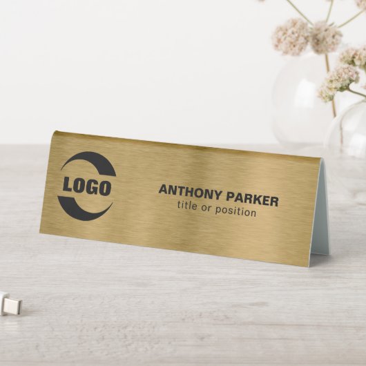 Plaque De Table Arrière - plan métal or (En SItu (Tableau))