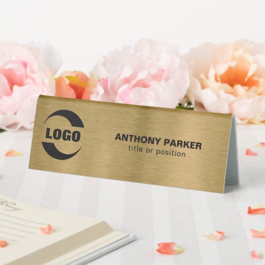 Plaque De Table Arrière - plan métal or (In SItu (Mariage))