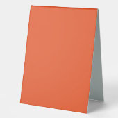 Plaque De Table Arrière-plan orange uni brillant (Recto)