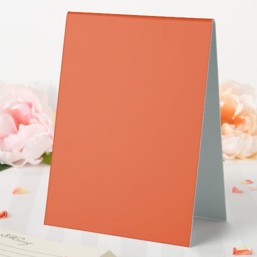 Plaque De Table Arrière-plan orange uni brillant (In SItu (Mariage))