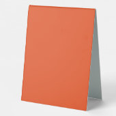 Plaque De Table Arrière-plan orange uni brillant (Verso)