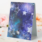 Plaque De Table Arrière - plan spatial avec étoiles (In SItu (Mariage))