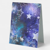 Plaque De Table Arrière - plan spatial avec étoiles (Verso)