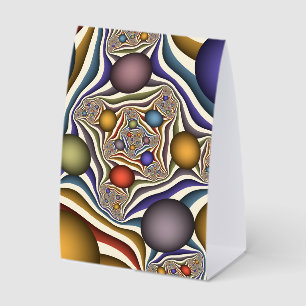 Plaque De Table Art abstrait fractal moderne et coloré qui s'envol
