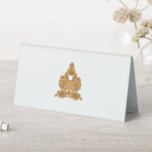 Plaque De Table Art Floral Paisley ・ Décor Boho Orange (En SItu (Tableau))