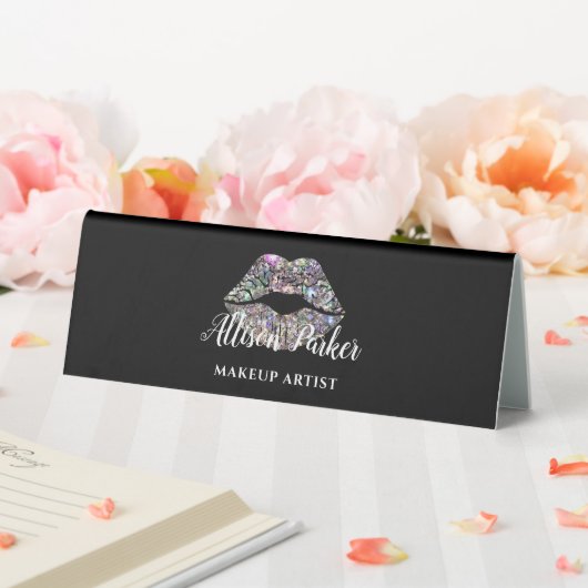 Plaque De Table Artiste de maquillage professionnel moderne (In SItu (Mariage))