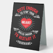 Plaque De Table Assez mignon pour arrêter votre coeur suffisamment (Recto)