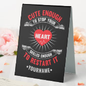 Plaque De Table Assez mignon pour arrêter votre coeur suffisamment (In SItu (Mariage))