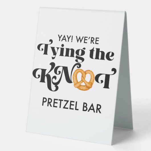 Plaque De Table Attacher le noeud Pretzel (Recto)