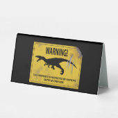 Plaque De Table Attention! Cette propriété est protégée par des Ra (Verso)