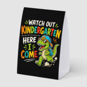 Plaque De Table Attention maternelle j'arrive Dino (Verso)
