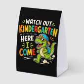 Plaque De Table Attention maternelle j'arrive Dino (Recto)