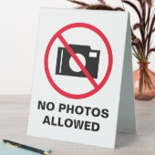 Plaque De Table Aucune photo n'est autorisée caméra interdit avert (En SItu (Tableau))