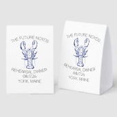 Plaque De Table Autocollant de dîner de répétition de mariage au c (Recto/verso)