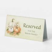 Plaque De Table Automne Automne Mariage événement réservé (Recto)