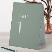 Plaque De Table Automne Boho Déco Sage Green Table Numéro Tente Si (En SItu (Tableau))