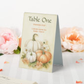 Plaque De Table Automne Citrouille Bunco (In SItu (Mariage))