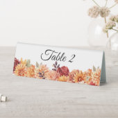 Plaque De Table Automne Floral (En SItu (Tableau))