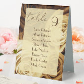 Plaque De Table Automne mariage marron beige rose (In SItu (Mariage))