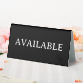 Plaque De Table AVAILABLE | Plastic 6" X 3" Table Tent Sign (In SItu (Mariage))