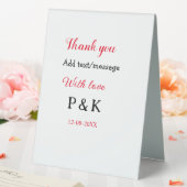 Plaque De Table Avec amour ajouter nom de couple lettre merci ajou (In SItu (Mariage))