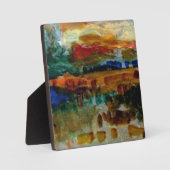 Plaque de table avec chevalet/paysage riche! (Recto)