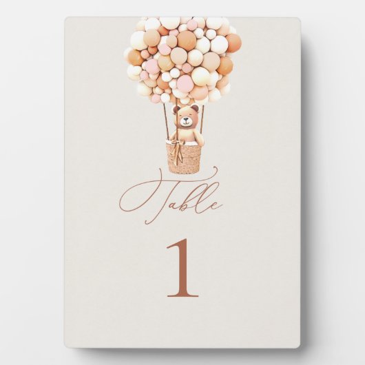 Plaque de table avec Easel (Devant)