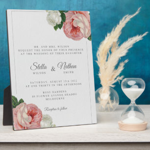 Plaque de table avec Easel