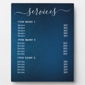 Plaque de table avec Easel (Devant)