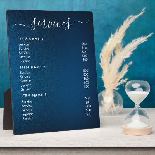 Plaque de table avec Easel (Côté)