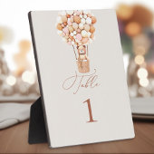 Plaque de table avec Easel